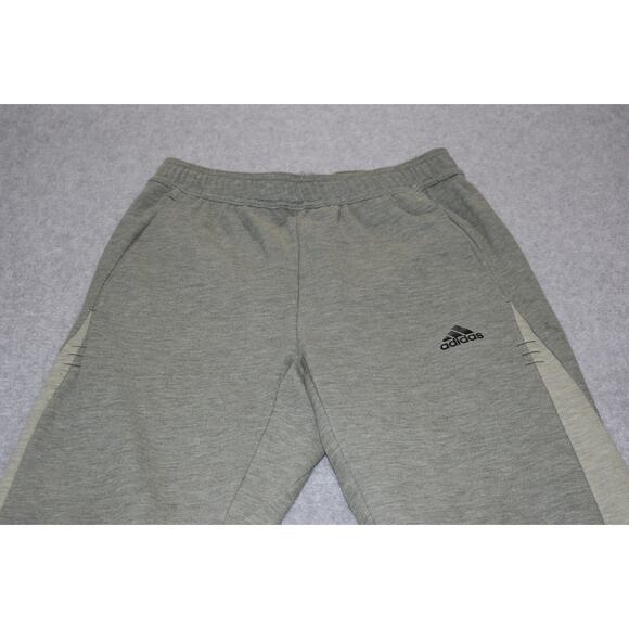 Adidas Gym Pants Joggers Mens Size Small Slight Tapered Polyester Blend Green - Picture 3 of 7